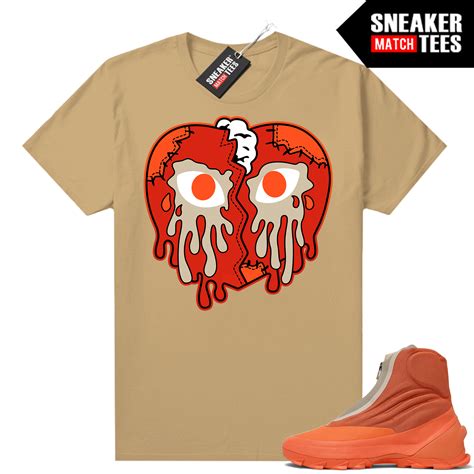 Yeezy 1050 Hi Res Shirts To Match Sneaker Match Tees Tan Crying Heart Sneaker Tees For Jordans