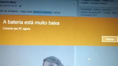 Como desativar notificações sobre bateria fraca no Windows Microsoft