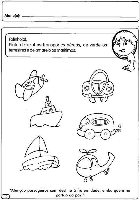 Atividades Sobre Meios De Transporte Para Educa O Infantil