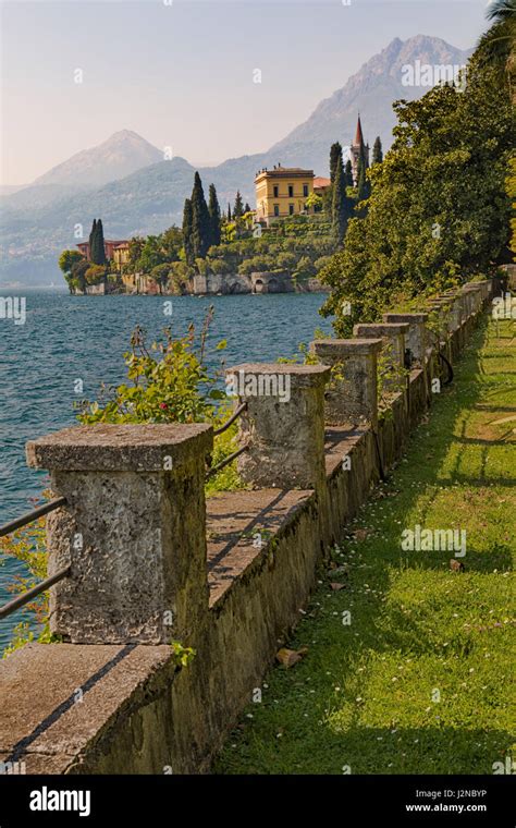 View Of Varenna Village From The Botanic Gardens Of Villa Monastero