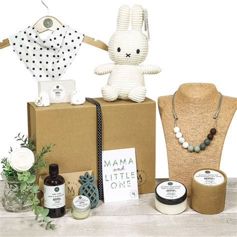 Vegan New Mum And Baby Gift Basket Hamper Miffy Dot By MJ Artisan