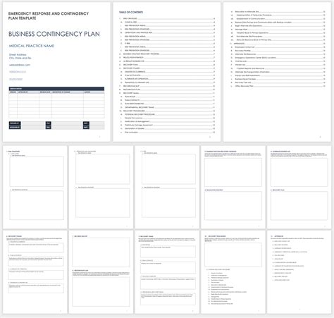 Emergency Response Contingency Plan Template