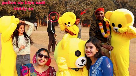 😂🔥teddy Bear Funny Prank And Crazy Dance With Cute Girls😂🤣 Brteddy Patna