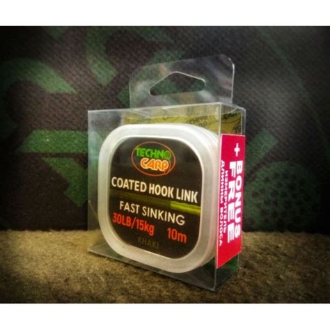 Поводочный материал в оплетке Coated Hook Link 30lb/15кг 10m Khaki ...