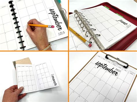 New DIY 2023 Printable Calendars // A Minimalist Approach to Planning ...