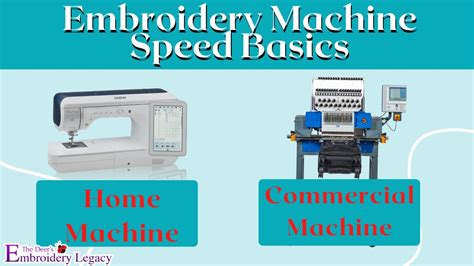 Embroidery Machine Speed Basics Learn Machine Embroidery Youtube