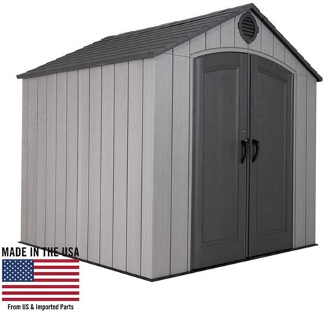 Lifetime 8x75 Rough Cut Plastic Storage Shed Kit 60354