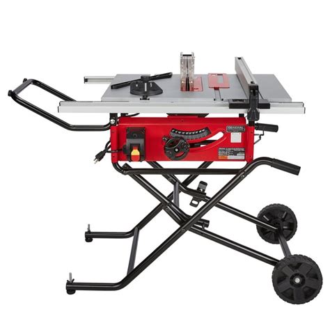 General International 10 In Bi Metal Blade 15 Amp Portable Table Saw In