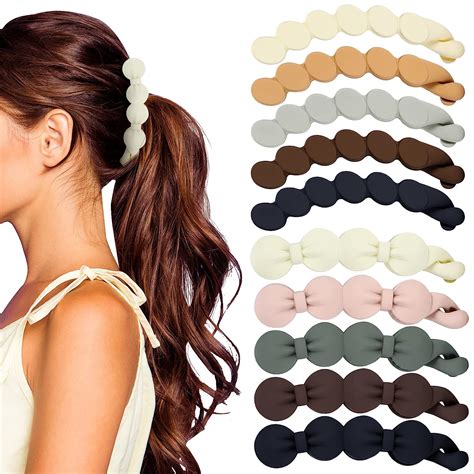 Amazon Tigeen 10 Pcs Vintage Matte Bow Hair Clips For Women