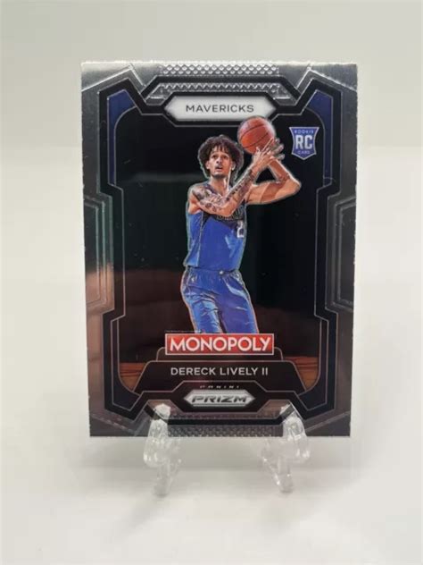 Dereck Lively Ii Panini Monopoly Prizm Base Rookie Rc Mavericks