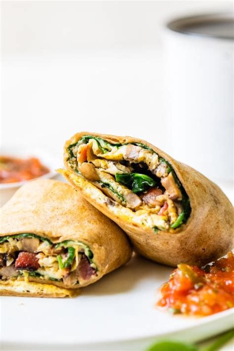 Omelet Tortilla Breakfast Wrap Skinnytaste