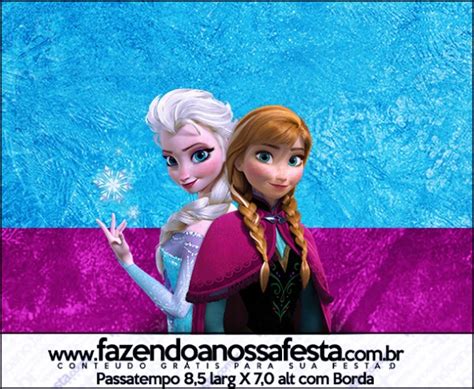 Frozen Roxo E Azul Fazendo A Nossa Festa