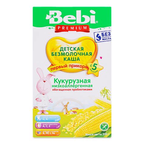 Каша кукурудзяна Bebi Premium низькоалергенна 200г – онлайн-супермаркет ...