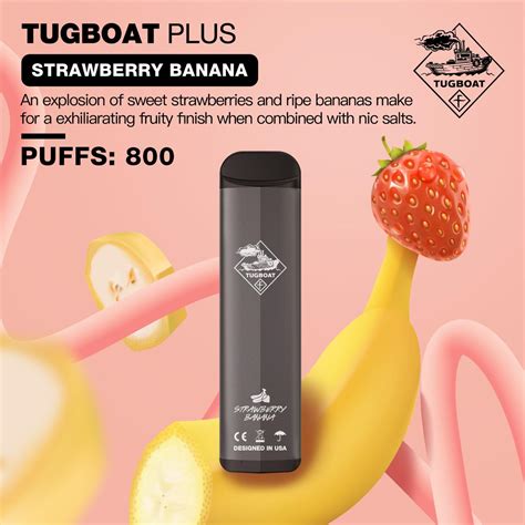 Buy Tugboat Plus Strawberry Banana Disposable Vape From Aed