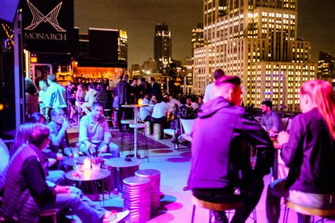 Monarch Rooftop Lounge, a trendy bar in New York City