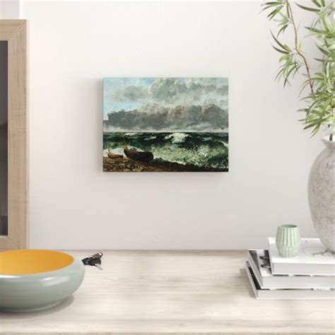 East Urban Home The Stormy Sea Or The Wave Single Picture Frame