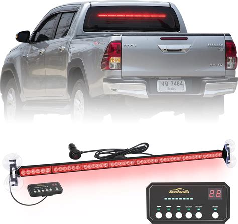 Amazon Xridonsen Inch Traffic Advisor Red Emergency Light Bar