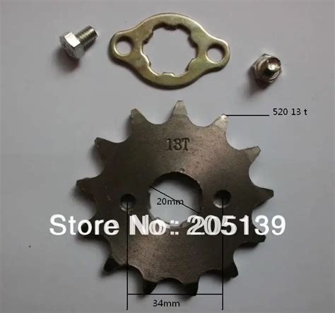 13t 20MM FRONT ENGINES Gear Sprocket FOR 520 CHAIN Motorcycle MOTO PIT