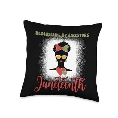 Remembering My Ancestors Juneteenth Melanin Black Women Girl Throw