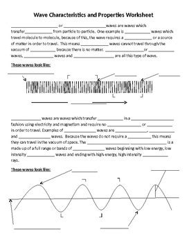 Wave characteristics and properties worksheet by Mercury Manufacturing