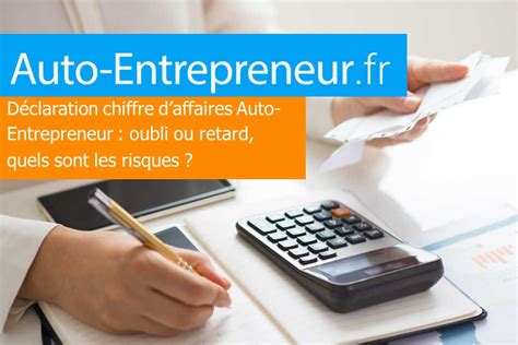 Déclaration Chiffre Daffaires Auto Entrepreneur Oubli Ou Retard