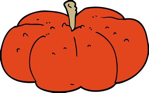 Doodle Cartoon Pumpkin 12989270 Vector Art At Vecteezy