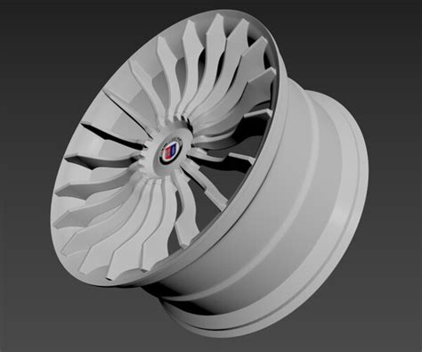 Artstation Alpina B7 Wheels Game Assets