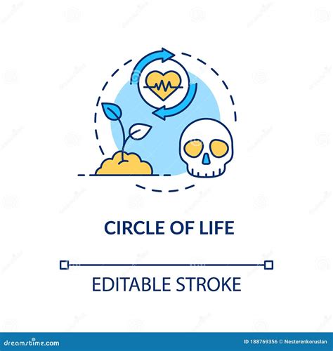 Circle Of Life Concept Icon Natural Lifecycle Biological Process