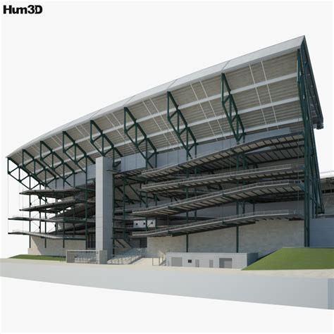허스키 스타디움 3d 모델 건축 On 3dmodels