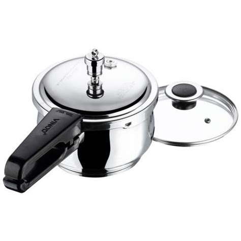 Buy Vinod Stainless Steel Outer Lid Pressure Cooker Induction Base