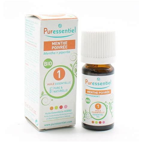 Puressentiel Huile Essentielle Menthe Poivrée Bio 10ml