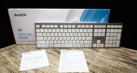 Обзор A4TECH FX50. Проводная клавиатура с тихими низкопрофильными ...