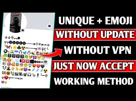 How To Create Emoji Name Id Without Update 2023 Emoji Name Facebook Id