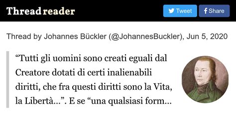 Thread By JohannesBuckler Tutti Gli Uomini Sono Creati Eguali Dal