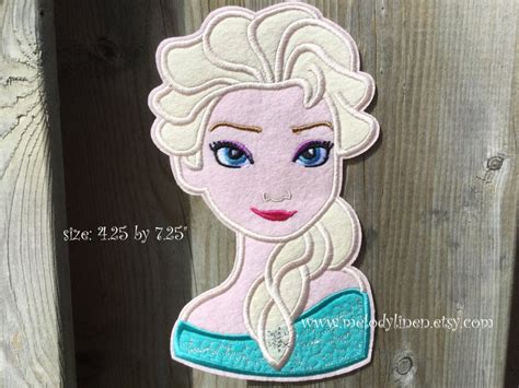 Large Frozen Iron On Patch Frozen Elsa Iron On Patch Etsy Iron On