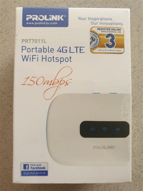 PROLINK 4G LTE WiFi Hotspot Portable PRT7011L Sealed And Unopened