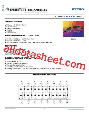 Et Datasheet Pdf Protek Devices