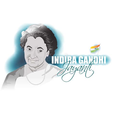 Vector Illustration Of Indira Gandhi Jayanti Editorial Stock Photo