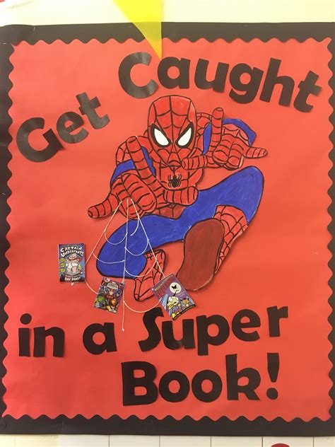 Spider Man Reading Display Superhero Classroom Theme Superhero