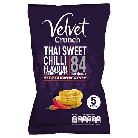 Velvet Crunch Thai Sweet Chilli Flavour Gourmet Bites 5 X 20g