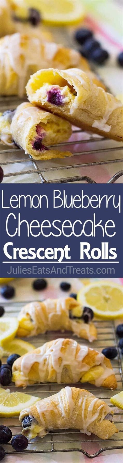 Lemon Blueberry Cheesecake Crescent Rolls Julies Eats And Treats