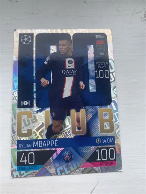 Match Attax Kylian Mbappe Hundred Club No