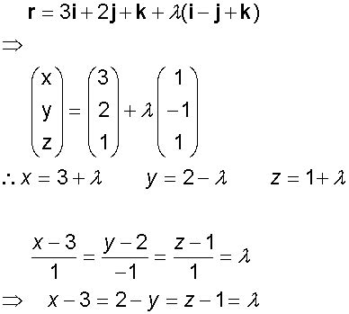 Vector Equation Of A Line