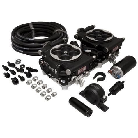 Fitech Go Efi 2x4 Dual Quad 625 Hp Self Tuning Fuel Injection Systems Master Kit With Inline