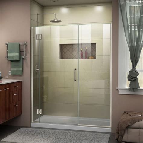 Dreamline Unidoor X 64 To 64 5 In X 72 In Frameless Hinged Shower