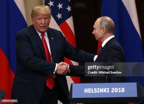 3 964 Trump Putin Photos And High Res Pictures Getty Images