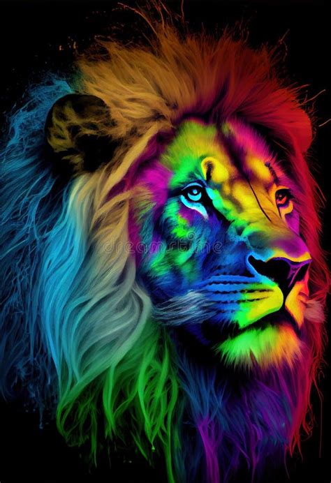 Rainbow Lion Wallpaper