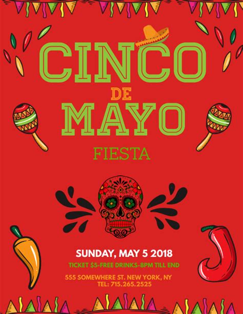 Cinco De Mayo Party Flyer Template Postermywall