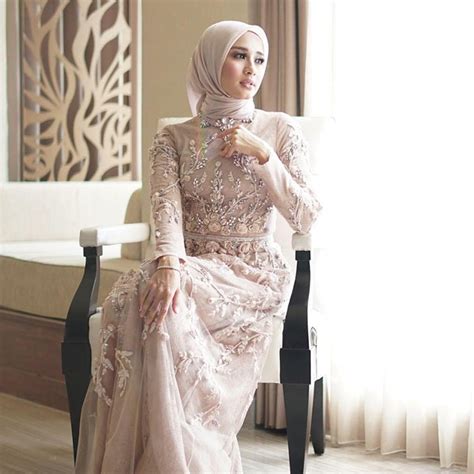 Model Baju Gamis Pesta Brokat Terbaru Desain Modern Dan Mewah