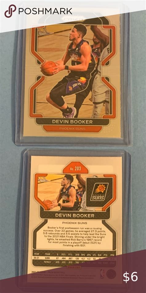 Devin Booker 203 2021 Panini Prizm Basketball Trading Card Devin